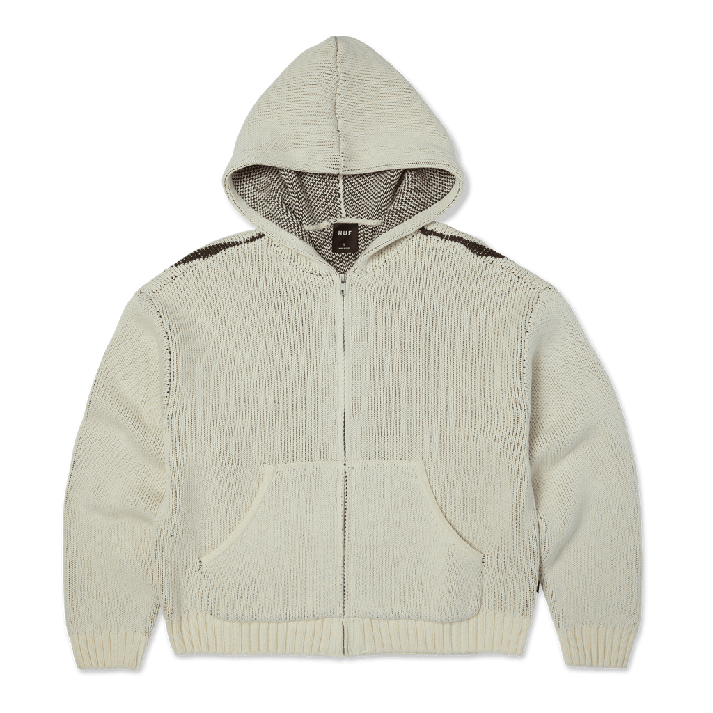 HUF Token Zip Hooded Sweater - Bleach - Kubanna