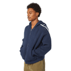 HUF Token Zip Hooded Sweater - Navy - Kubanna