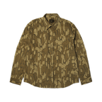 HUF Warped Camo Corduroy Shirt - Muted Camo - Kubanna