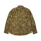 HUF Warped Camo Corduroy Shirt - Muted Camo - Kubanna