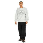 HUF Worldwide Clothiers Crewneck - Heather Grey - Kubanna