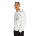 HUF Worldwide Clothiers Crewneck - Heather Grey - Kubanna