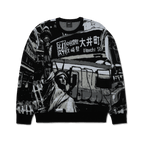 HUF Worldwide Commuter Sweater - Black - Kubanna