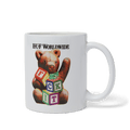 HUF Worldwide Gift Bear Mug - White - Kubanna