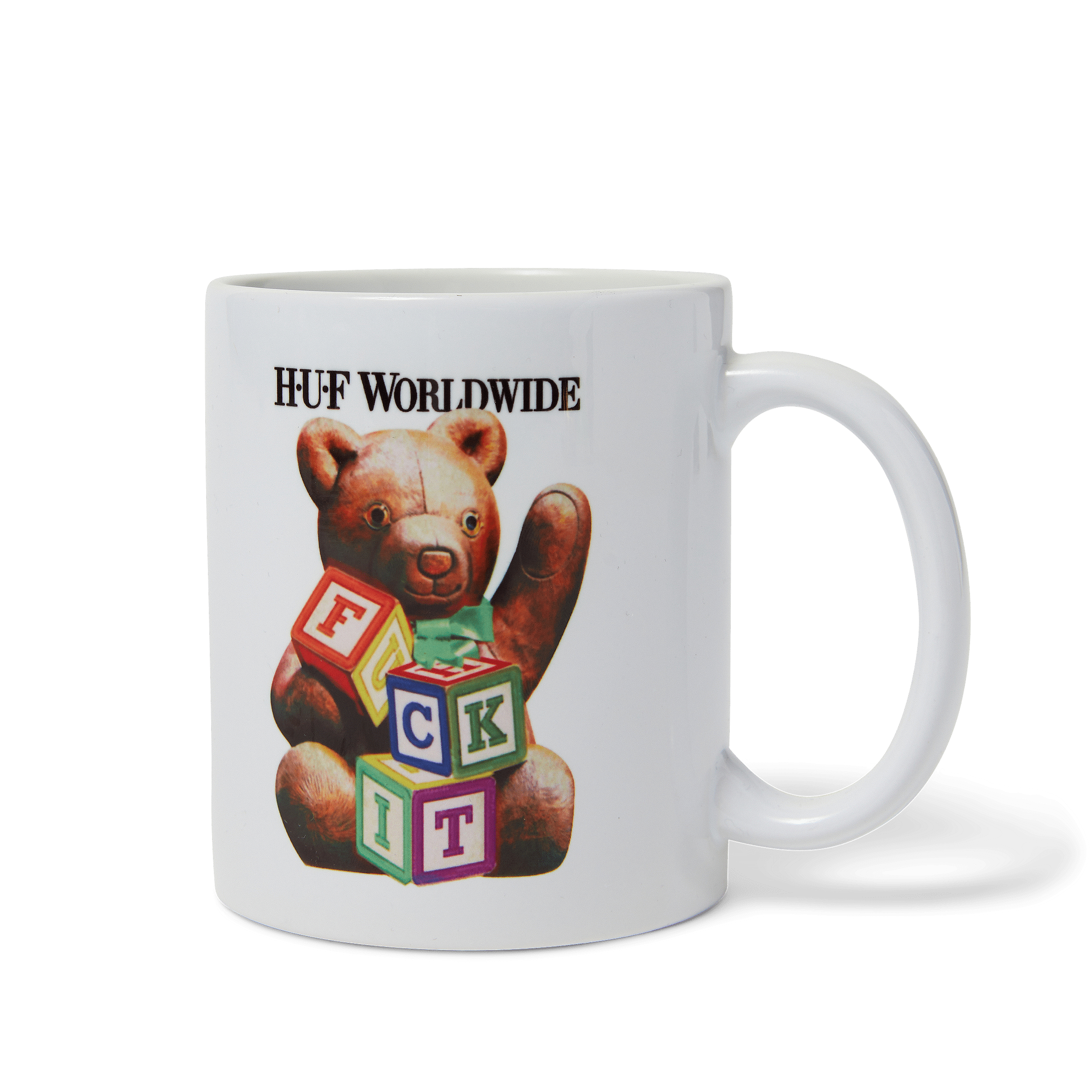 HUF Worldwide Gift Bear Mug - White - Kubanna