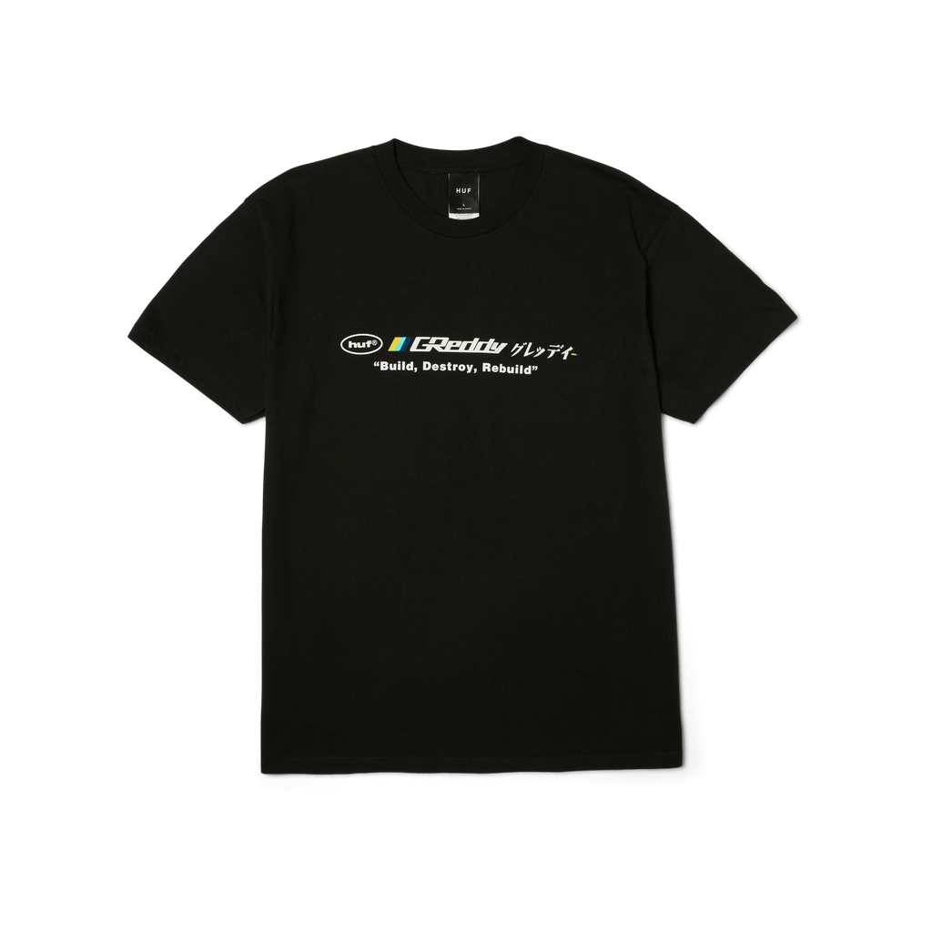 HUF X Greddy Motors T-shirt - Black - Kubanna