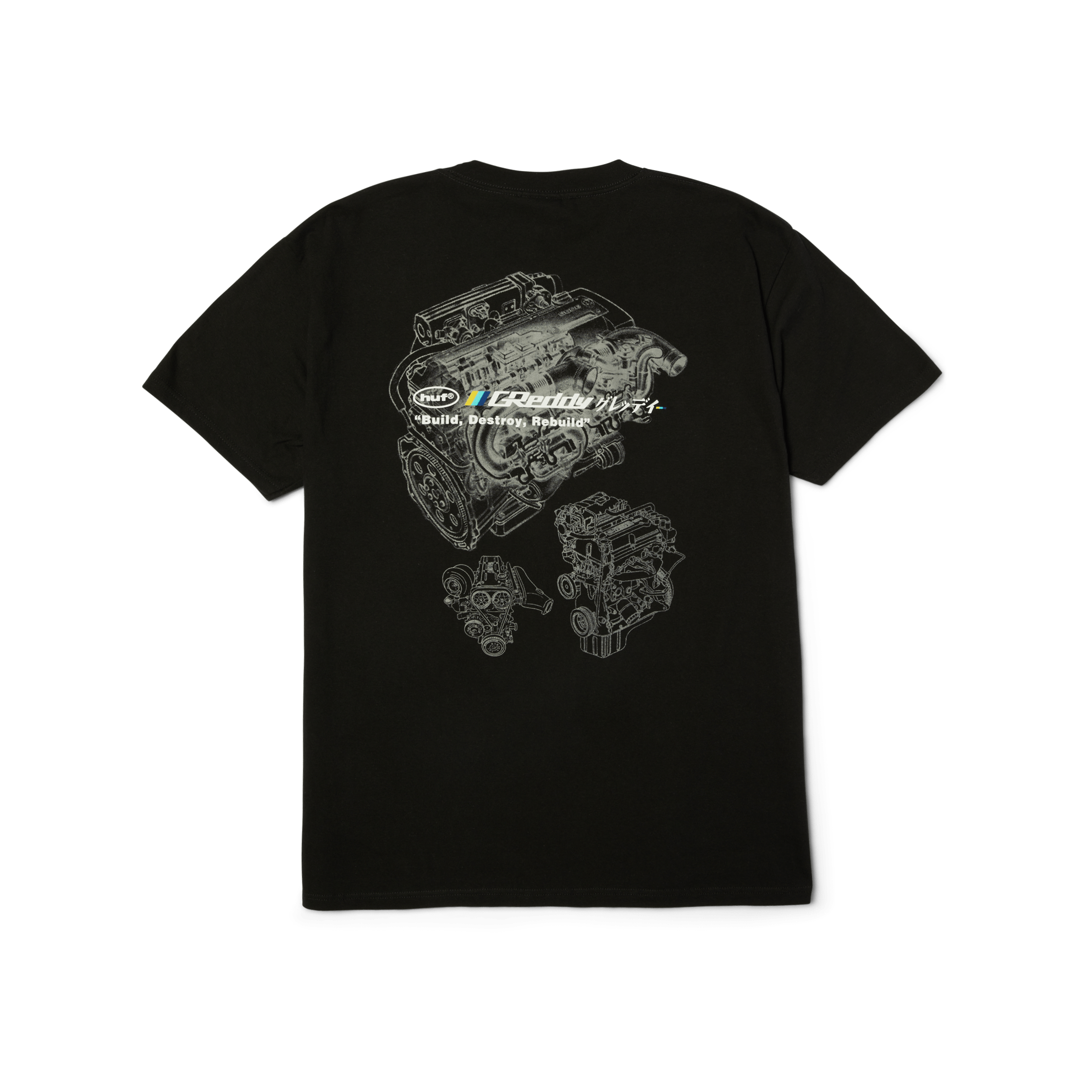HUF X Greddy Motors T-shirt - Black - Kubanna