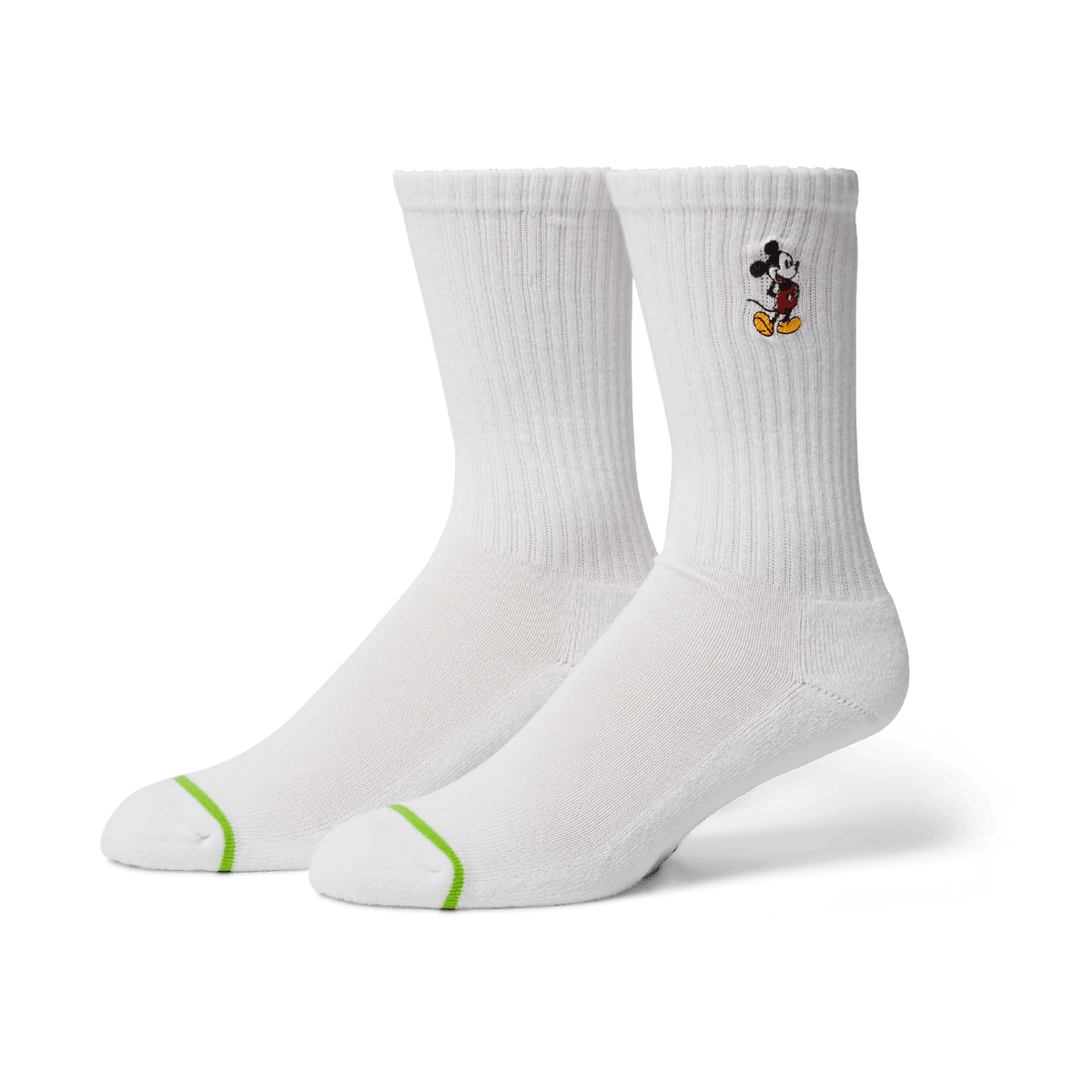 HUF X Mickey Classic Mickey Crew Sock - White - Kubanna