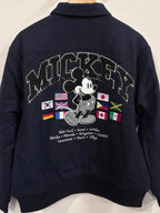 HUF X Mickey Mouse Worldwide Tour Varsity Jacket - Navy - Kubanna