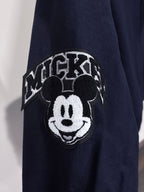 HUF X Mickey Mouse Worldwide Tour Varsity Jacket - Navy - Kubanna