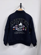 HUF X Mickey Mouse Worldwide Tour Varsity Jacket - Navy - Kubanna