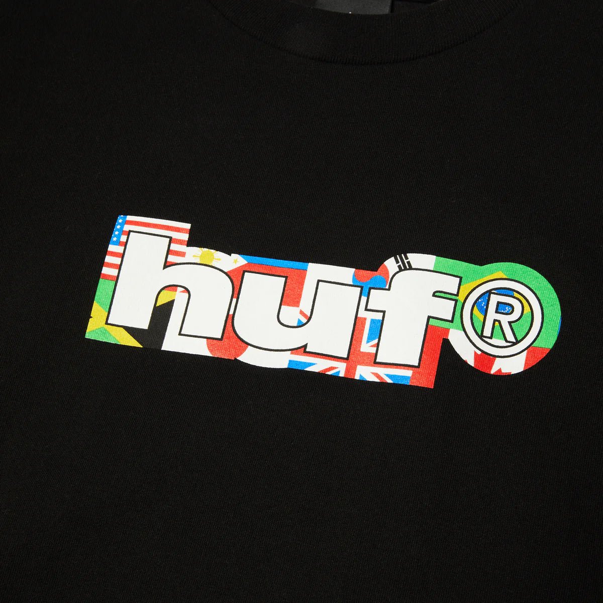 HUF X Mickey World Tour Silhouette T-shirt - Black - Kubanna