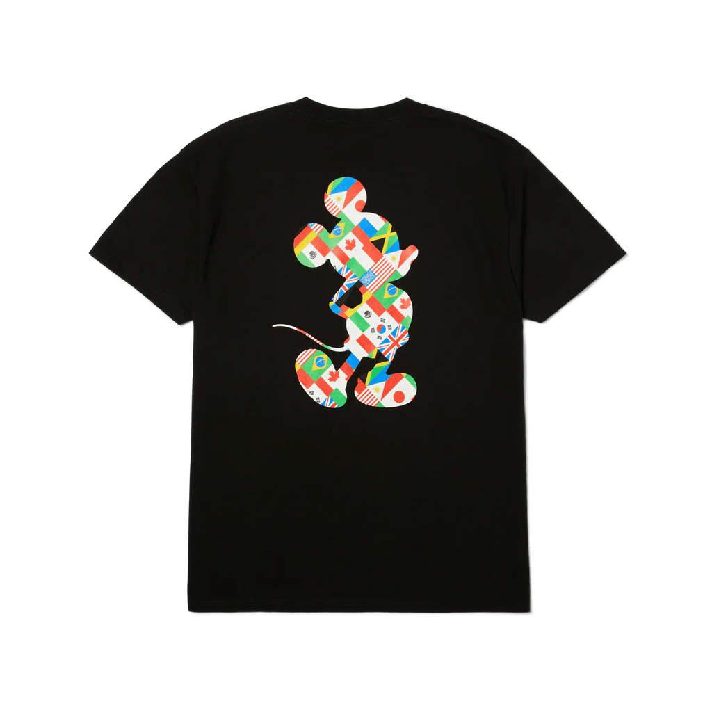 HUF X Mickey World Tour Silhouette T-shirt - Black - Kubanna
