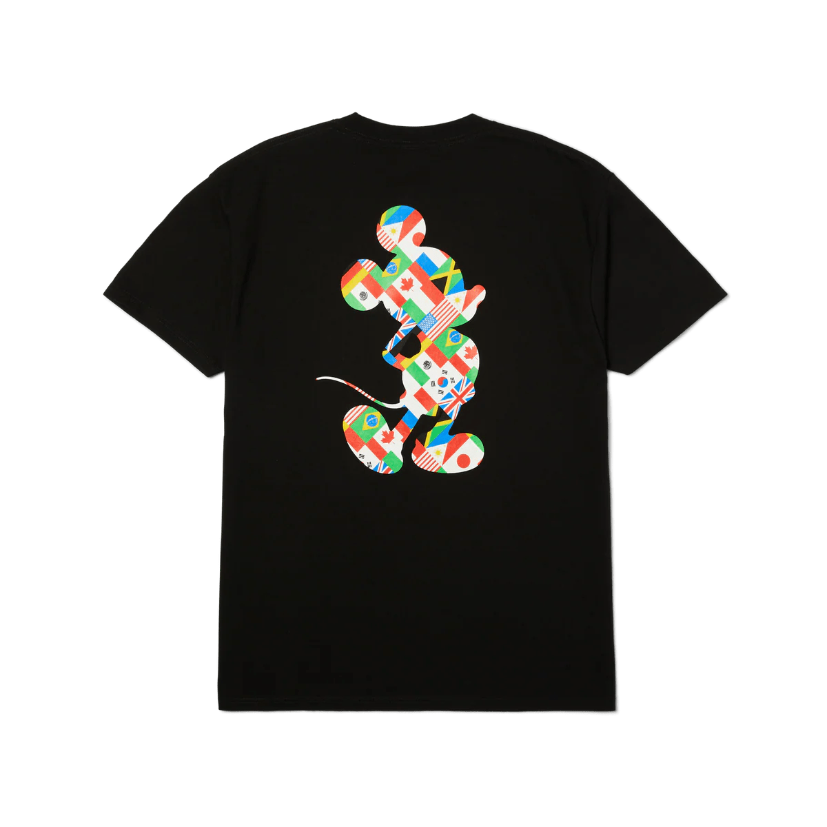 HUF X Mickey World Tour Silhouette T-shirt - Black - Kubanna