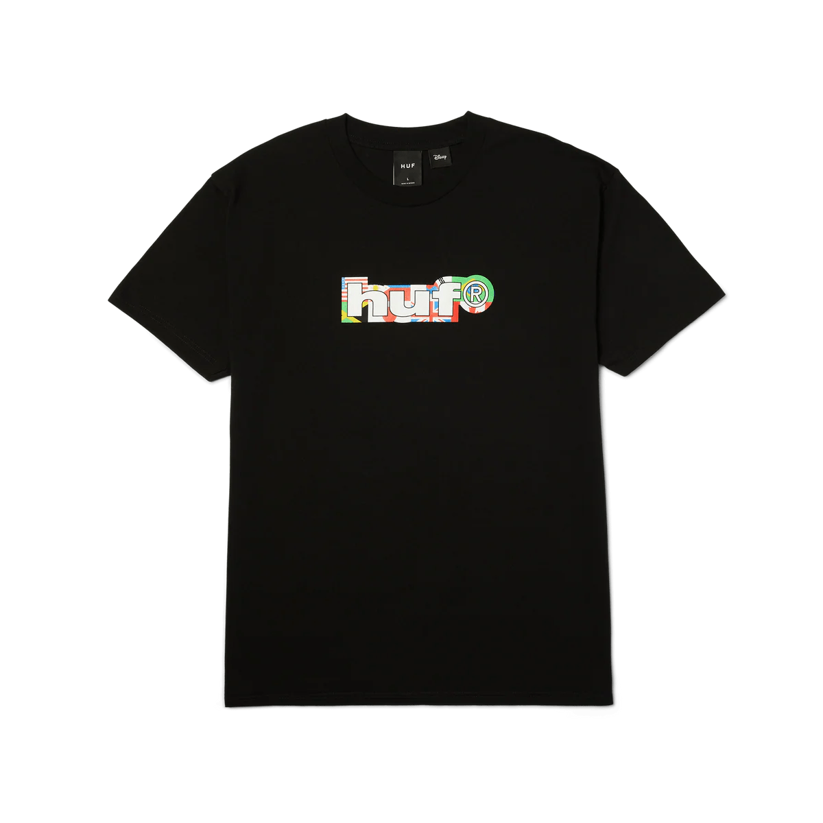 HUF X Mickey World Tour Silhouette T-shirt - Black - Kubanna