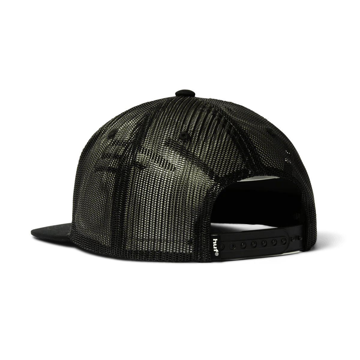 HUF X Thrasher Logo Twill Trucker Hat - Black - Kubanna