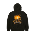 HUF X Thrasher Meltdown Heavyweight Hoodie - Washed Black - Kubanna