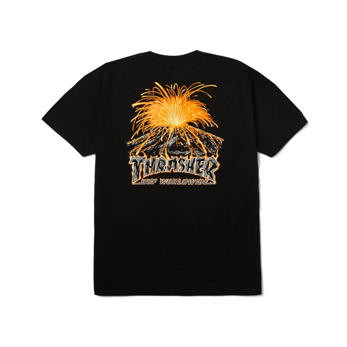 HUF X Thrasher Meltdown T-shirt - Black - Kubanna