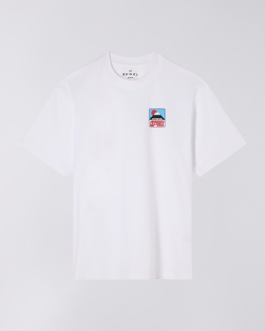 Edwin Sunset on Fuji San Tee - White - Kubanna