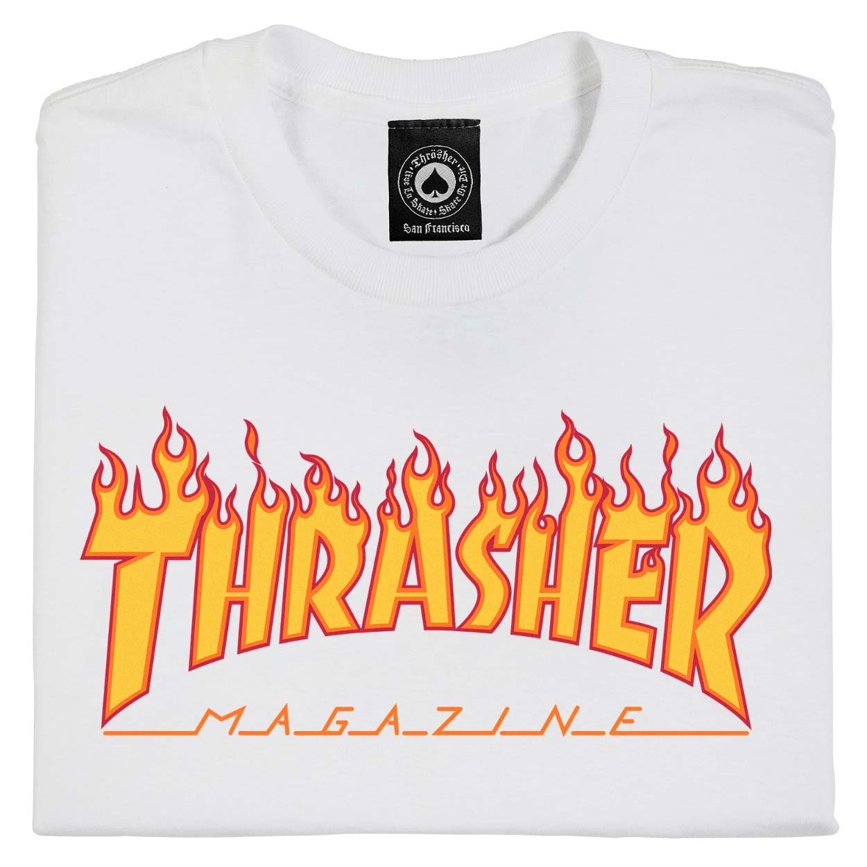 Thrasher Flame T-Shirt - White