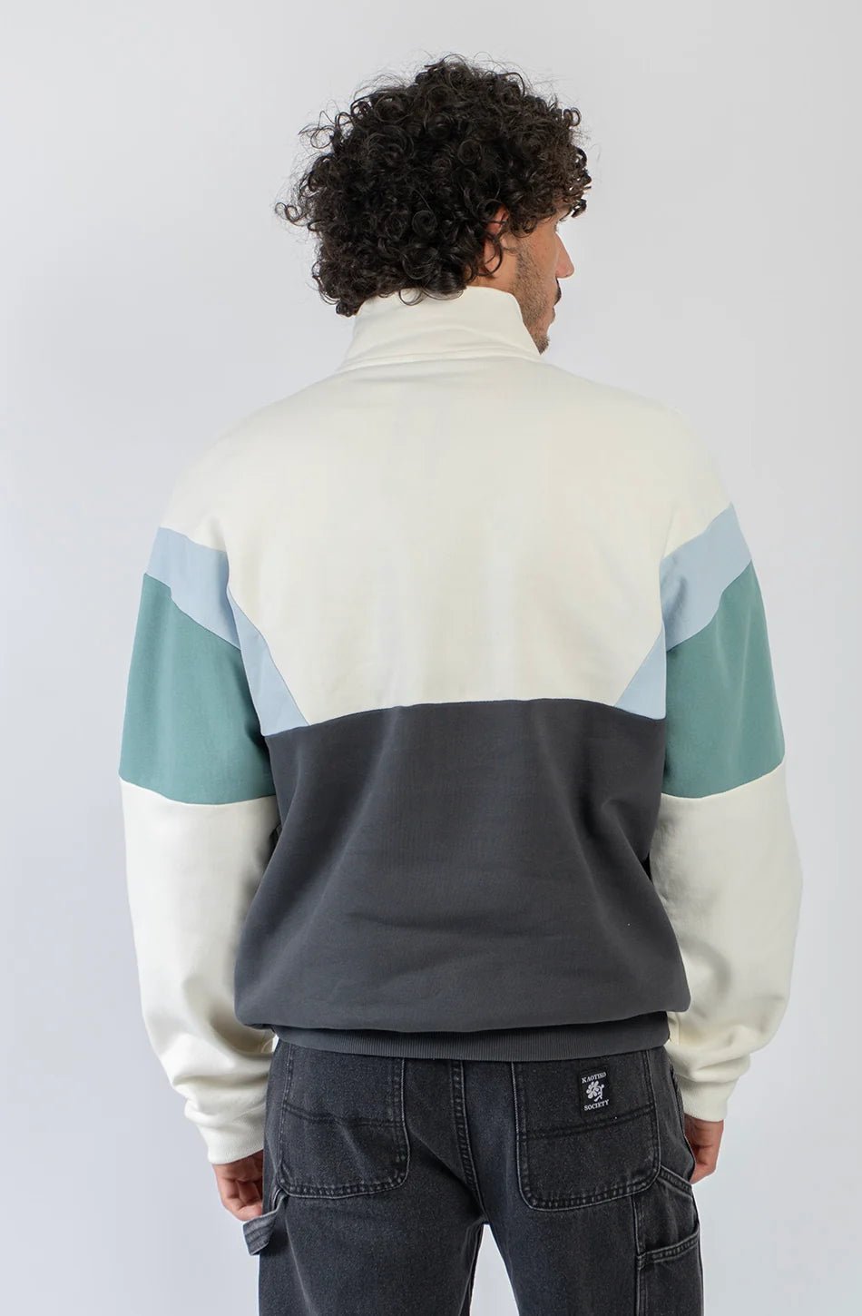 Kaotiko | Arthur Crewneck - Ivory/Black - Kubanna