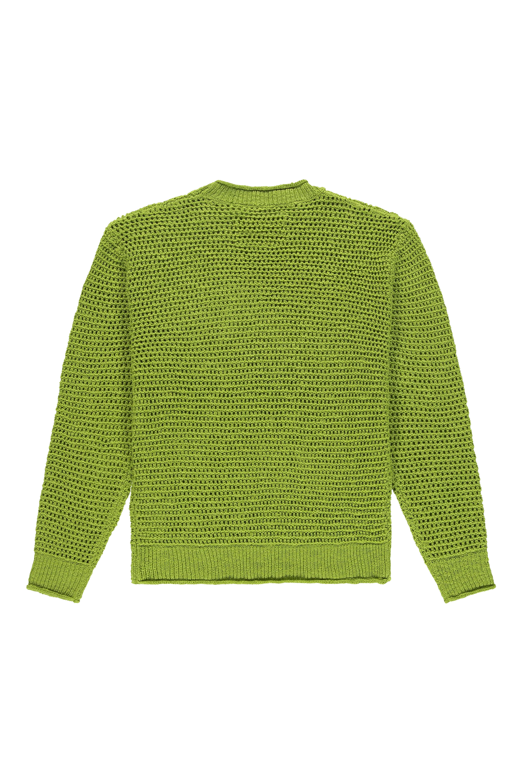 The New Originals Open Knit Crewneck Light Slub - Lime Punch - Kubanna