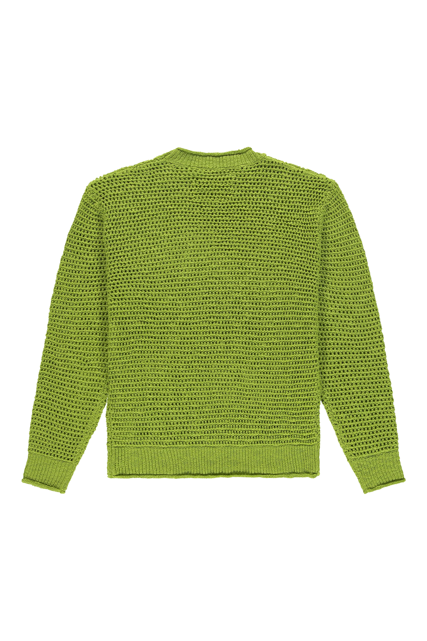 The New Originals Open Knit Crewneck Light Slub - Lime Punch - Kubanna