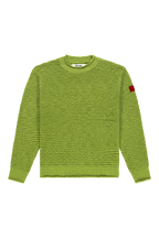 The New Originals Open Knit Crewneck Light Slub - Lime Punch - Kubanna