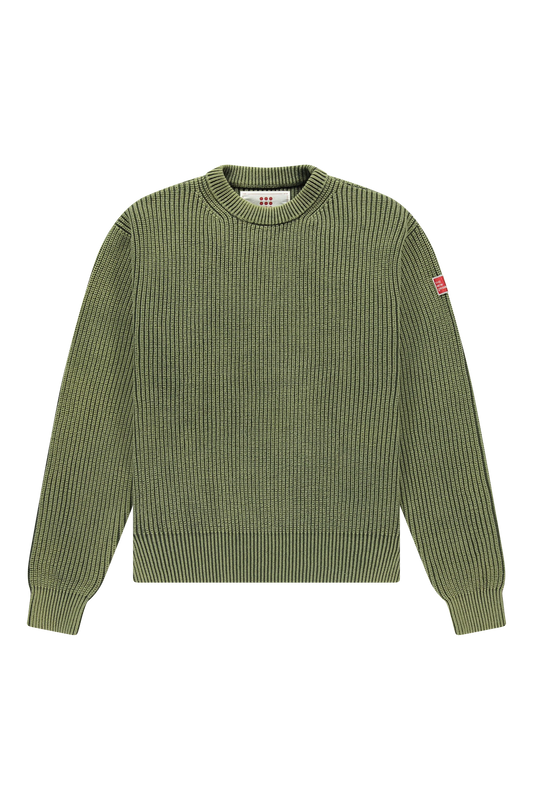 The New Originals FIsherman Rib Knit Crewneck - Deep Depths