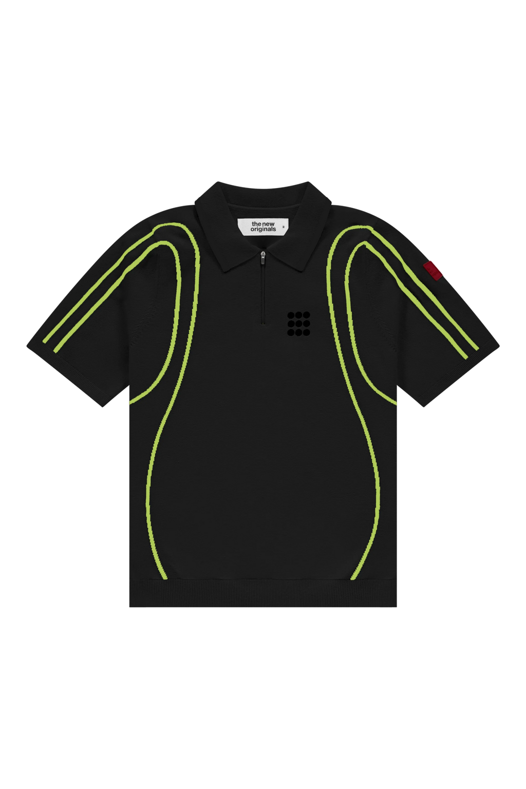 The New Originals Inner Space Polo - Black/Lime - Kubanna