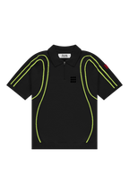 The New Originals Inner Space Polo - Black/Lime - Kubanna