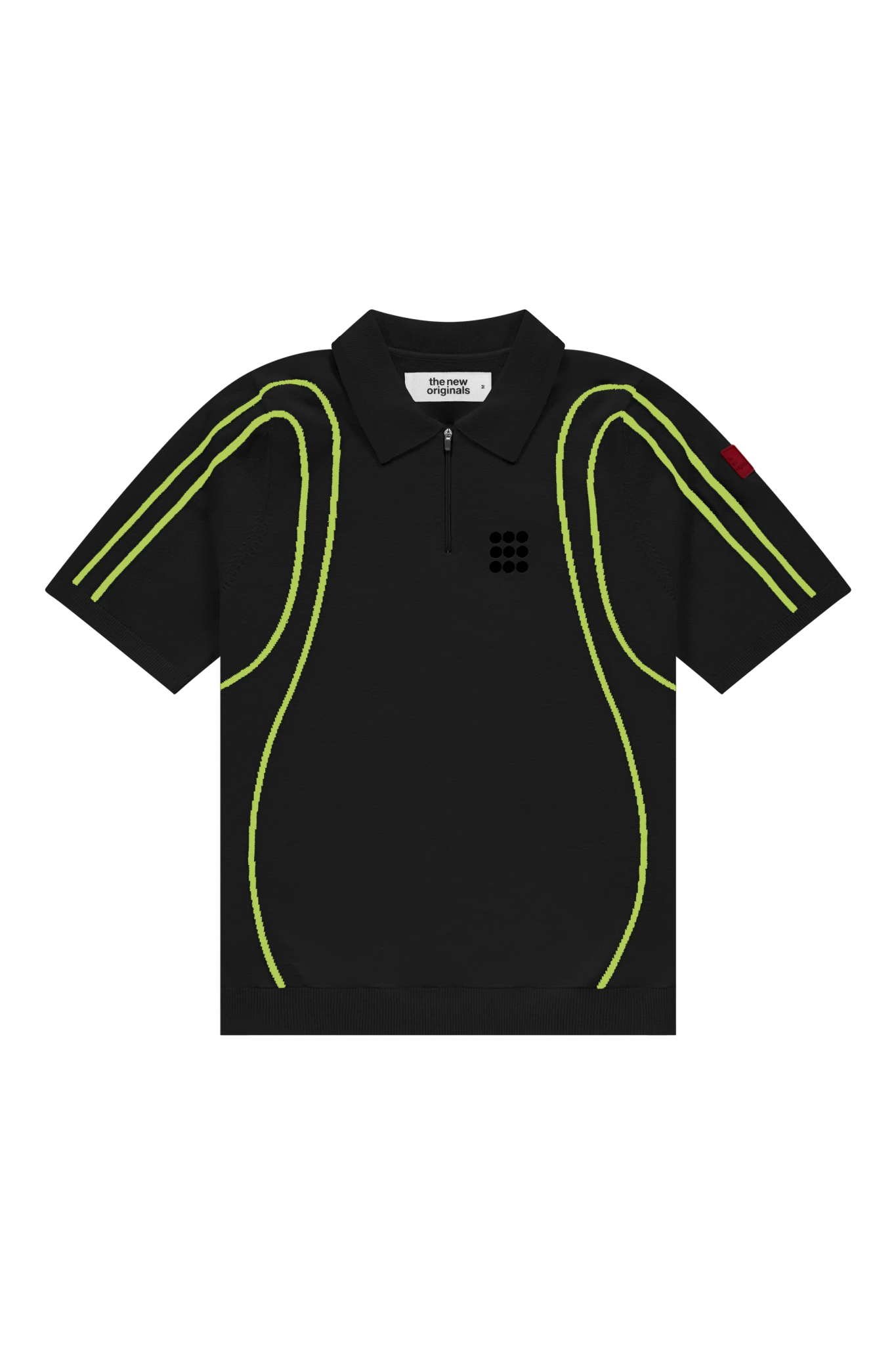 The New Originals Inner Space Polo - Black/Lime - Kubanna