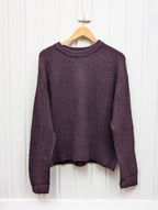 Lara Knitted Sweater - Eggplant - Kubanna