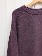 Lara Knitted Sweater - Eggplant - Kubanna