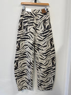 Laulia High Waist Balloon Jeans - Zebra - Kubanna