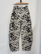 Laulia High Waist Balloon Jeans - Zebra - Kubanna
