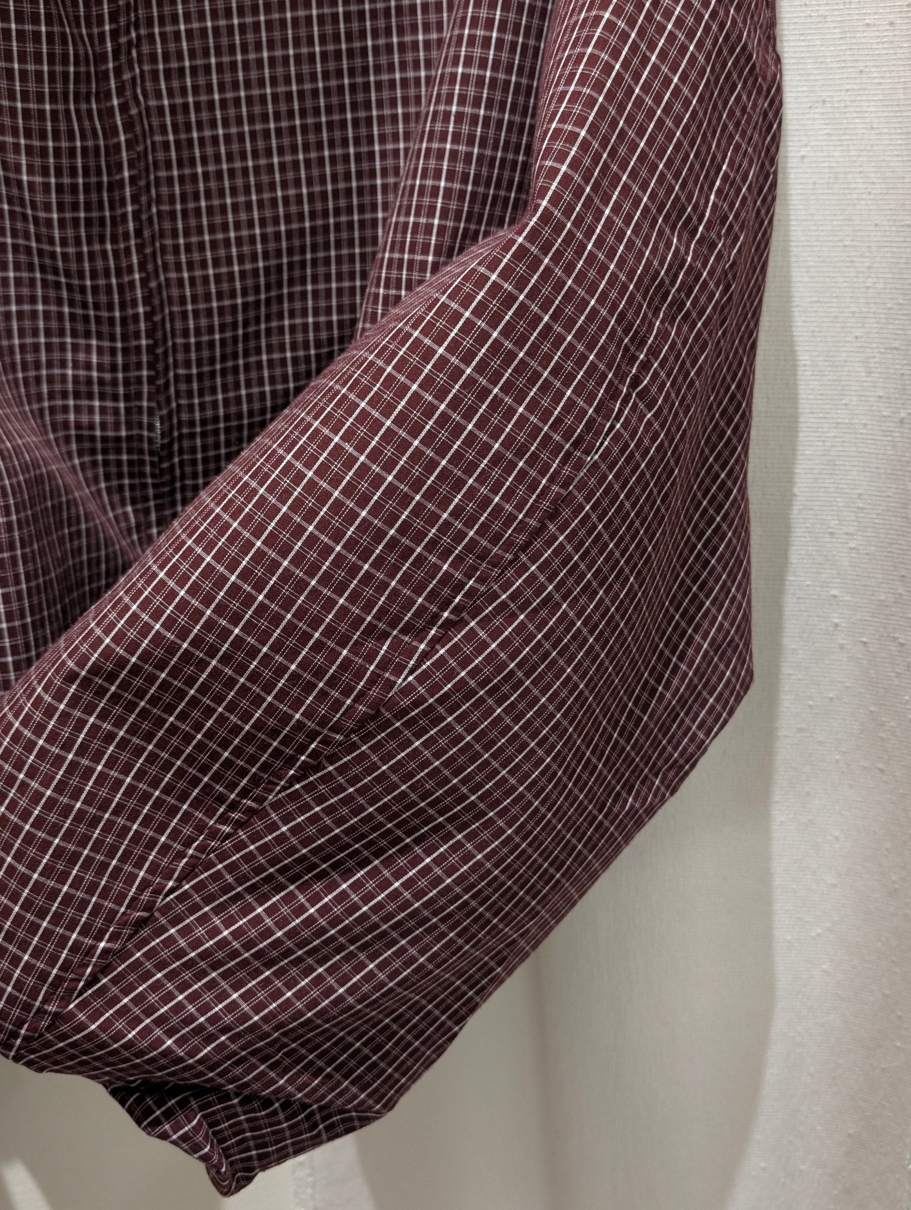 Noa Checkered Jacket - Bordeaux - Kubanna