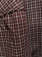 Noa Checkered Jacket - Bordeaux - Kubanna