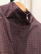 Noa Checkered Jacket - Bordeaux - Kubanna