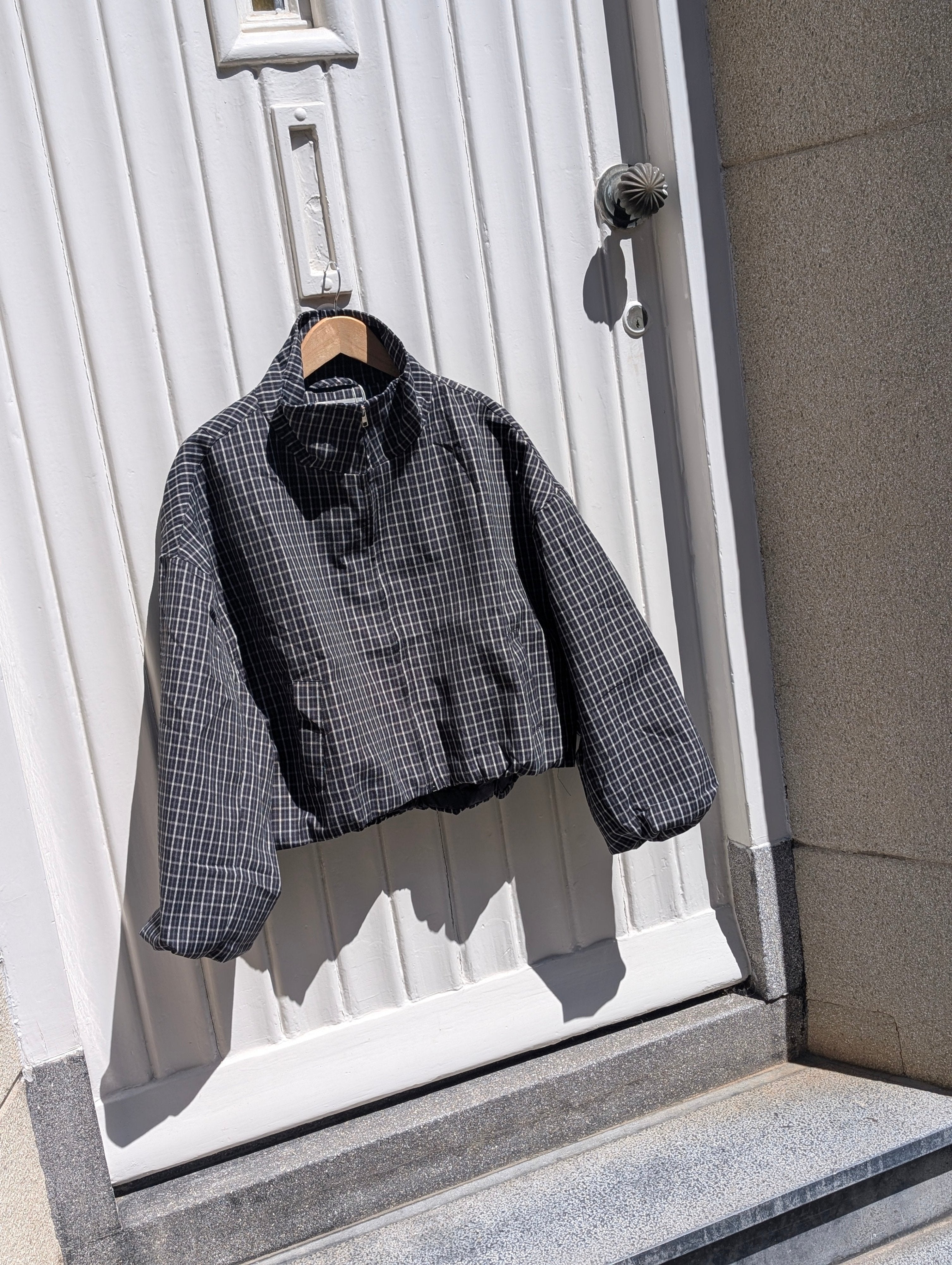Noa Checkered Jacket - Navy - Kubanna