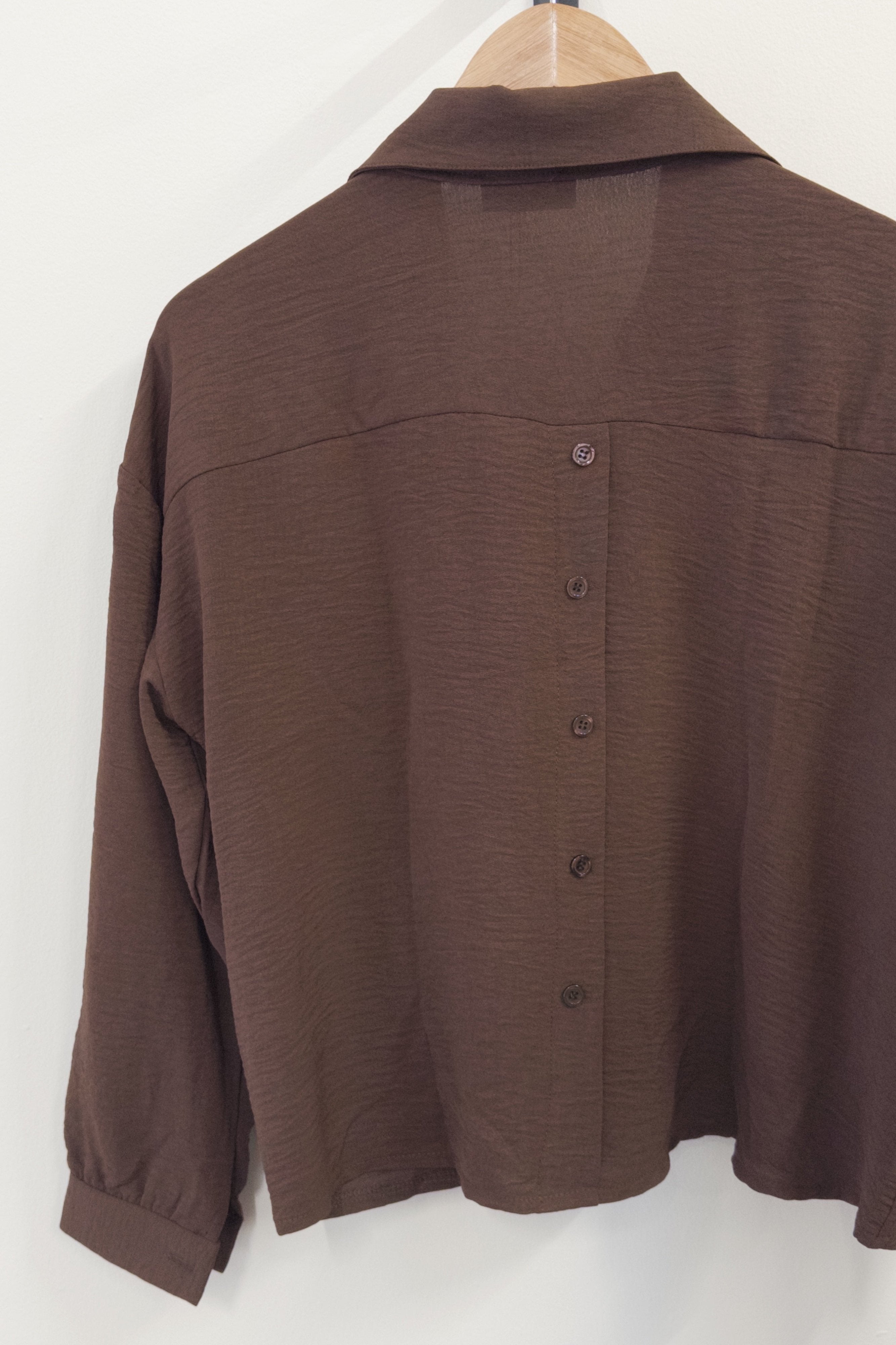 Not a label Bobby blouse - Dark Brown - Kubanna