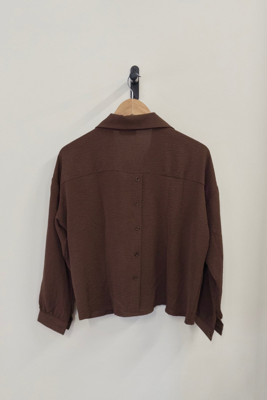 Not a label Bobby blouse - Dark Brown - Kubanna