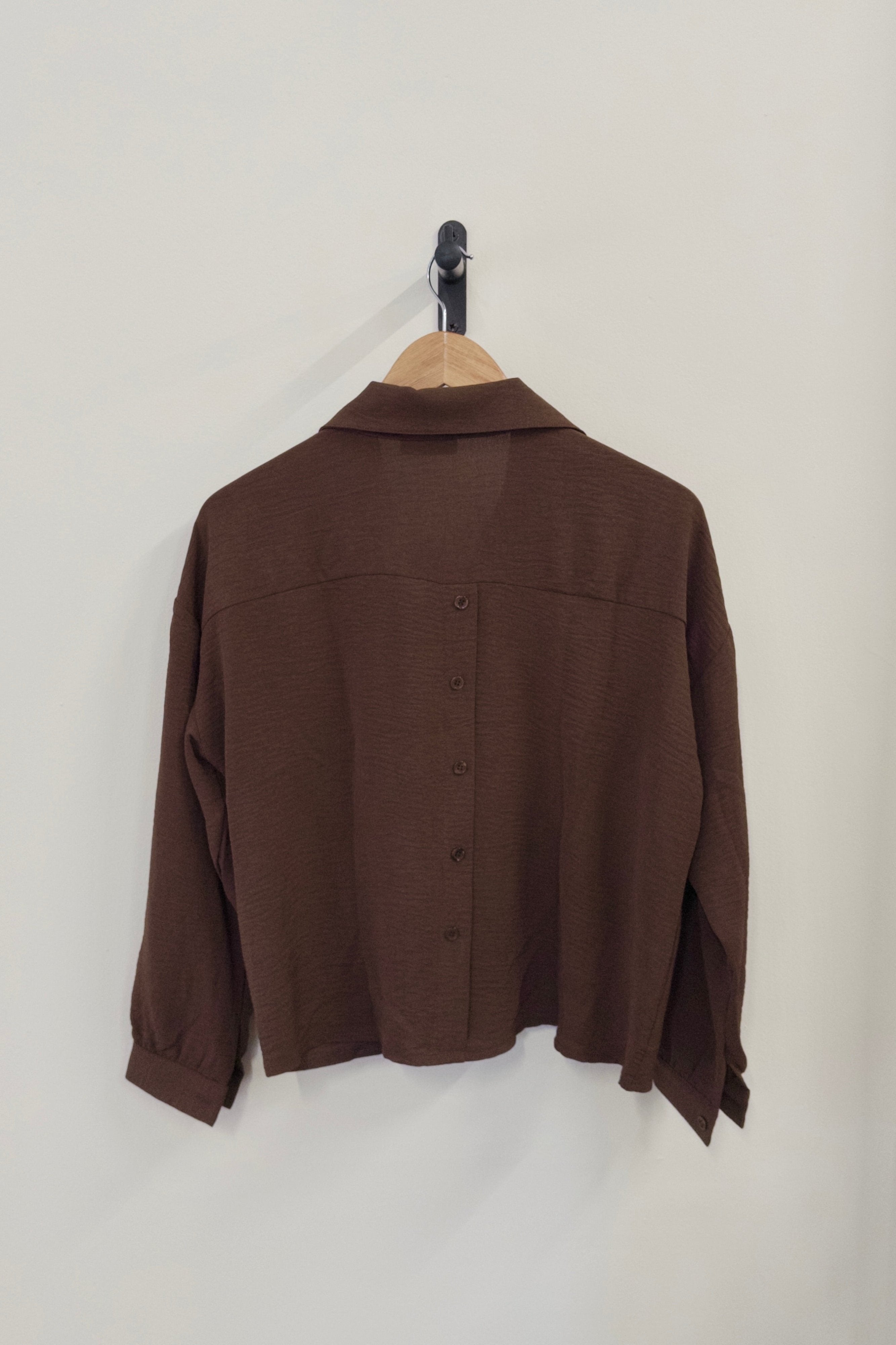 Not a label Bobby blouse - Dark Brown - Kubanna