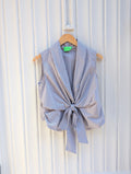 Not A Label Checked Blouse - Blue - Kubanna