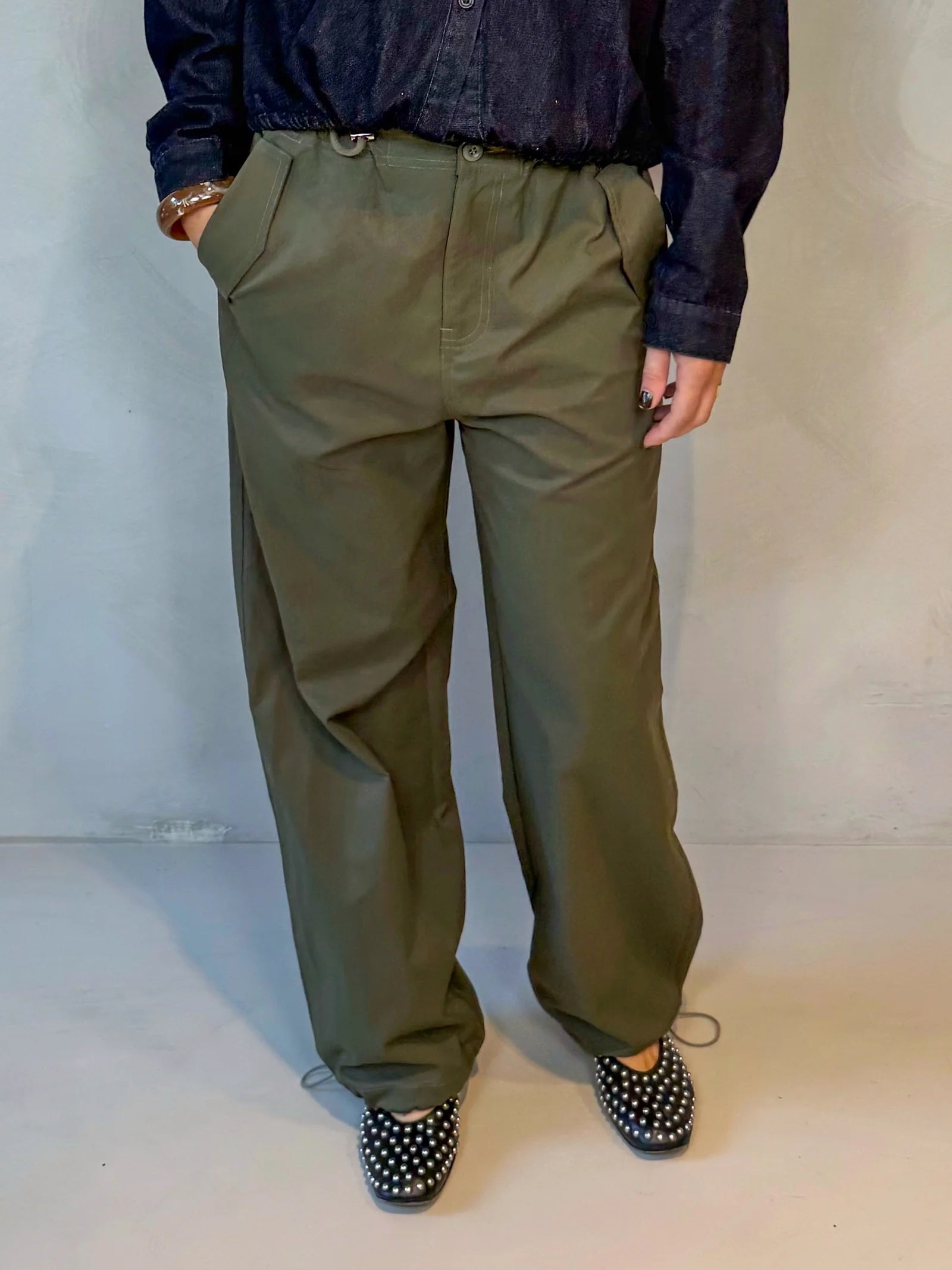 Not A Label Cleo Cargo Pants - Green - Kubanna