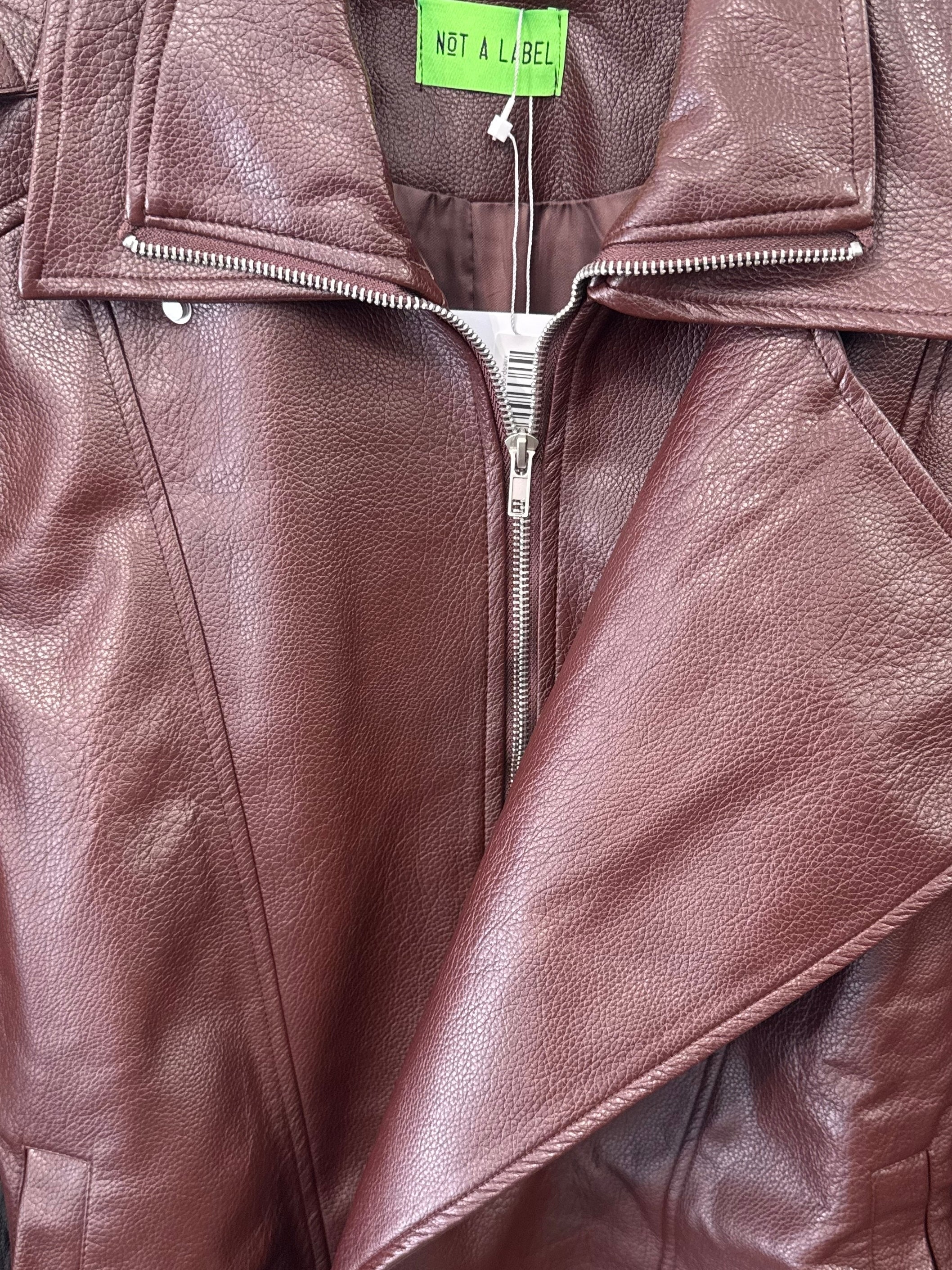 Not A Label | Emilia PU Jacket - Bordeaux - Kubanna