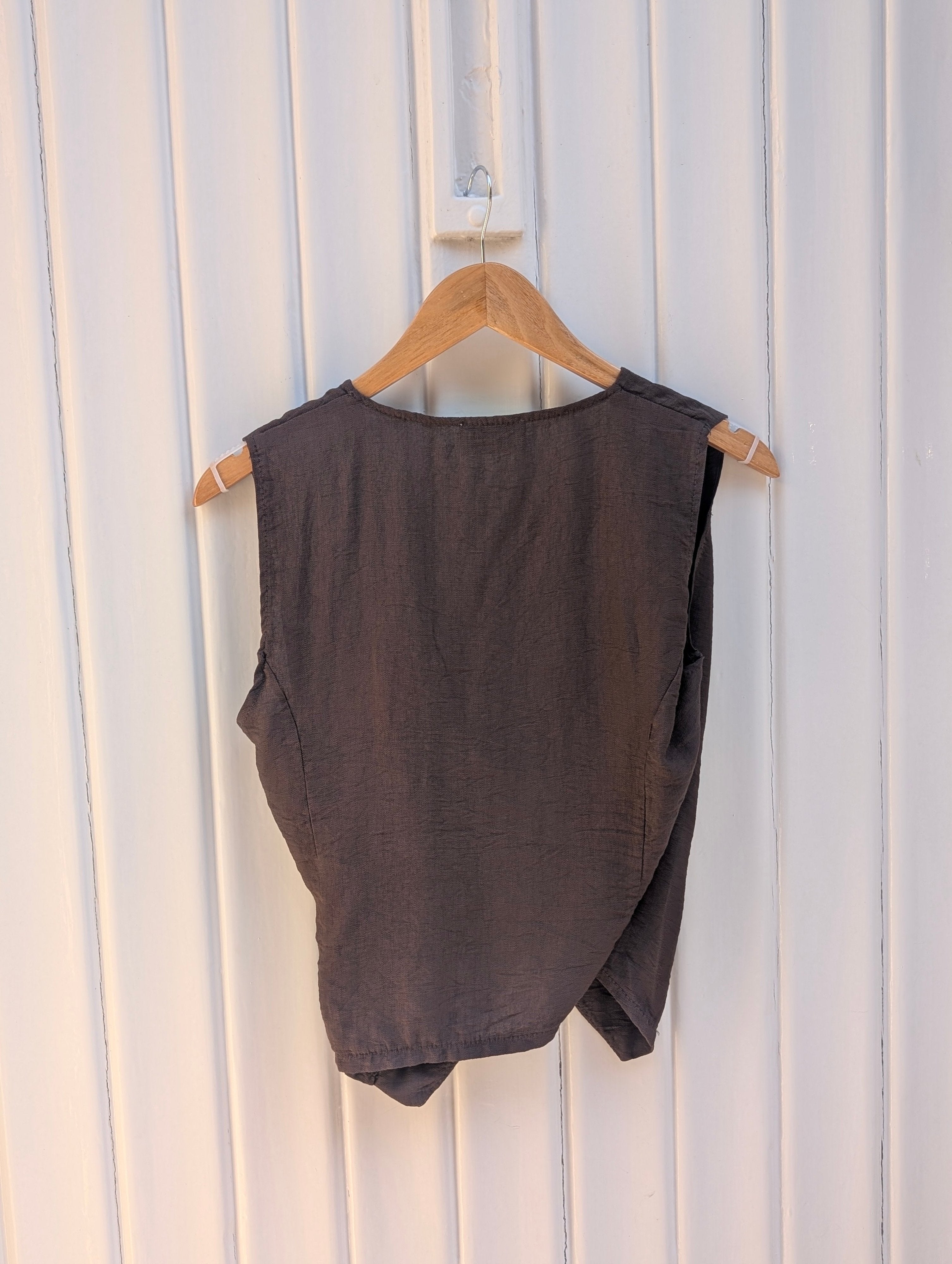 Not A Label Ginny Gilet - Brown - Kubanna