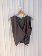 Not A Label Ginny Gilet - Brown - Kubanna