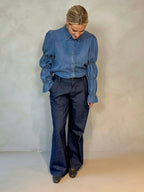 Not a label Ginny jeans blouse - Medium Blue - Kubanna