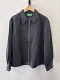 Not A Label | Parker Jacket - Grey Pinstripe - Kubanna